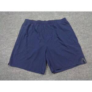 Rhone Shorts Mens Large Blue Mako Training Athletic Gym 7" Inseam